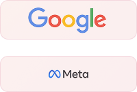 Google and Meta partner logos